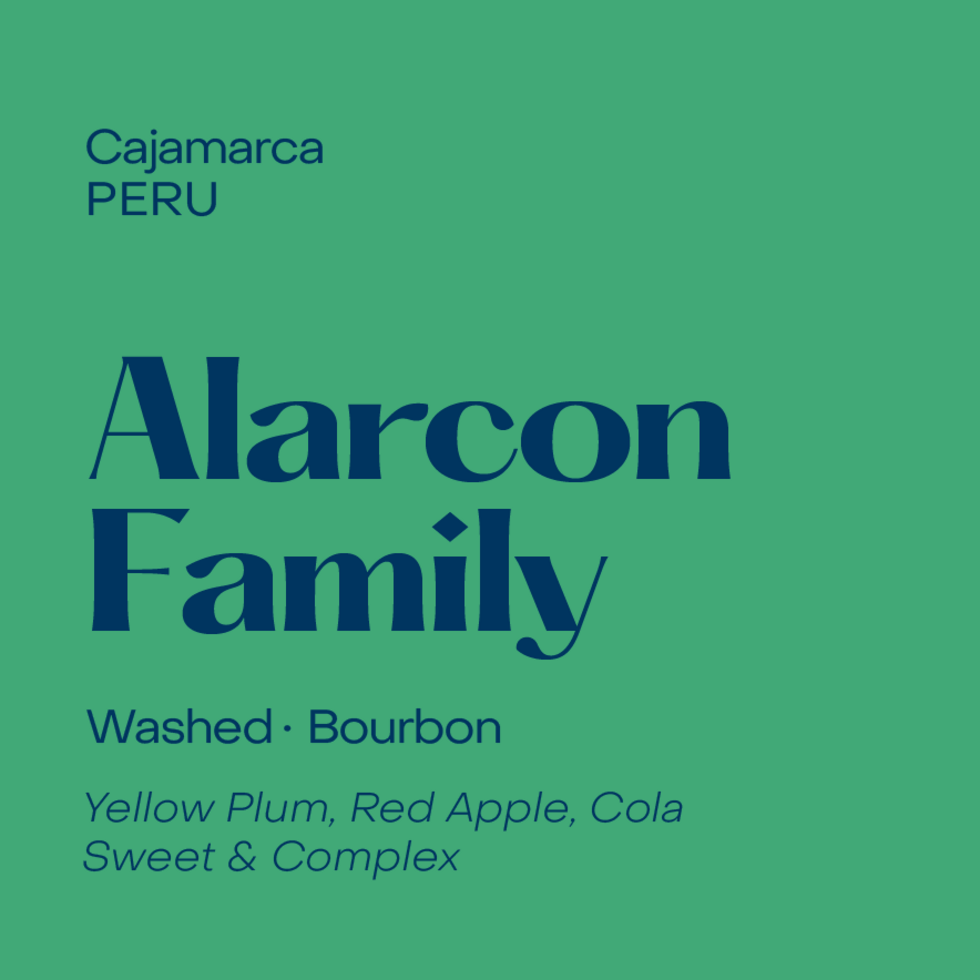 Peru Alarcon Family, Washed Bourbon, Subtext | 250g