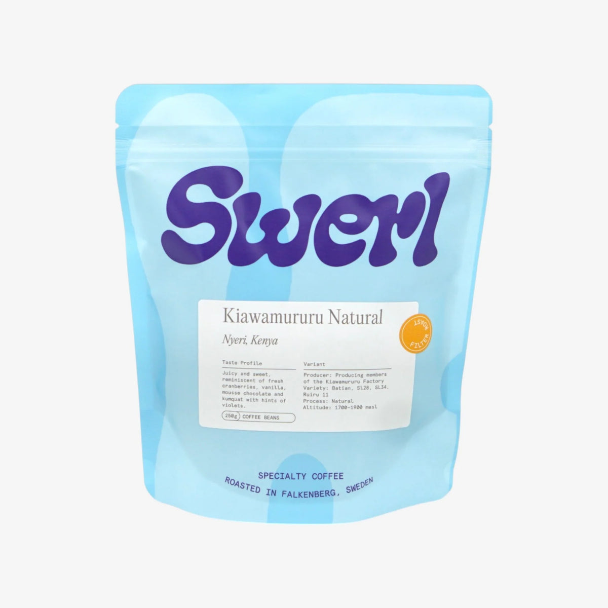 Kiawamuru AA natural - Kenya, Swerl | 250g