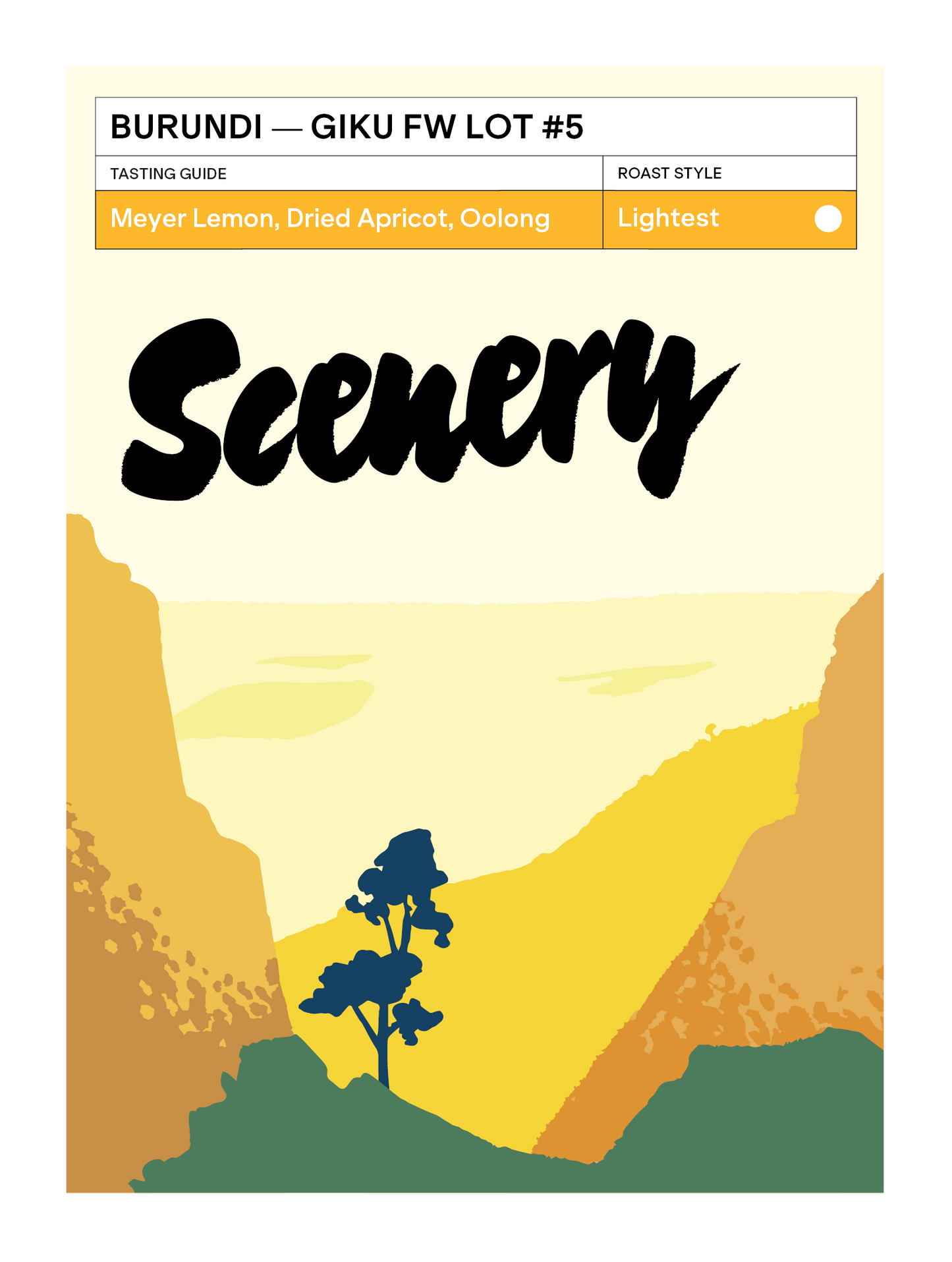 Giku FW Lot - Burundi, Scenery | 200g