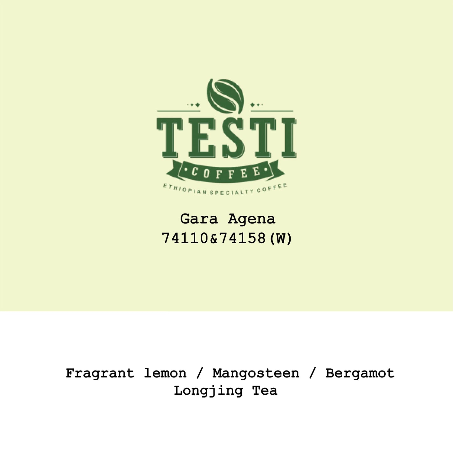 Gara Agena 74110&74158 Washed, new crop 2026 - Ethiopia, Gout and Co | 250g