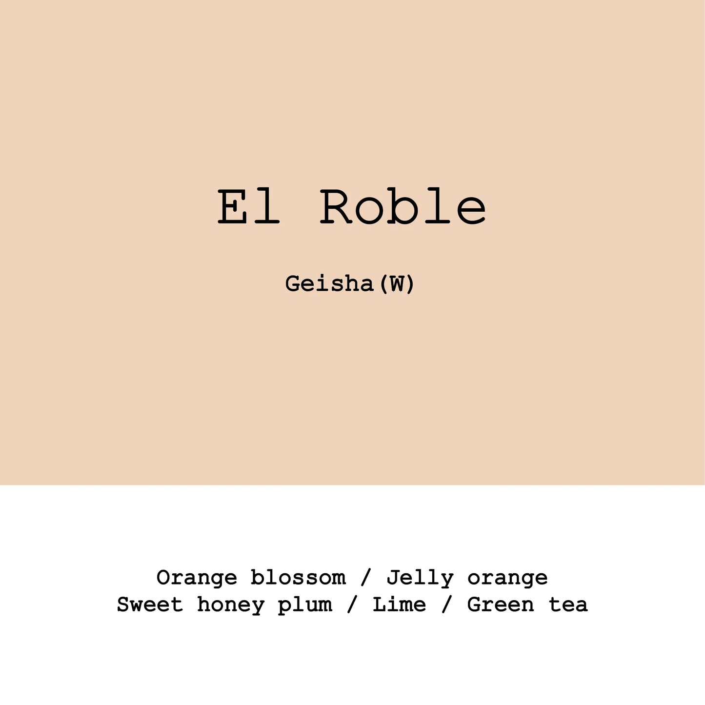 El Roble Geisha washed - Colombia, Gout and Co | 100g