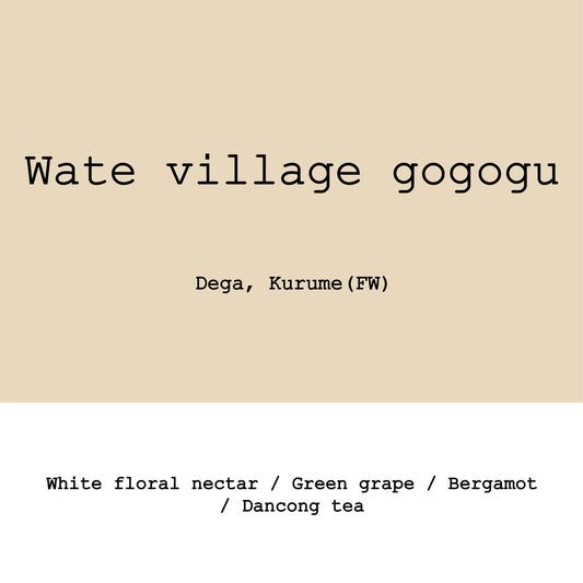 Wate Village washed - Ethiopia, Gout and Co | 250g