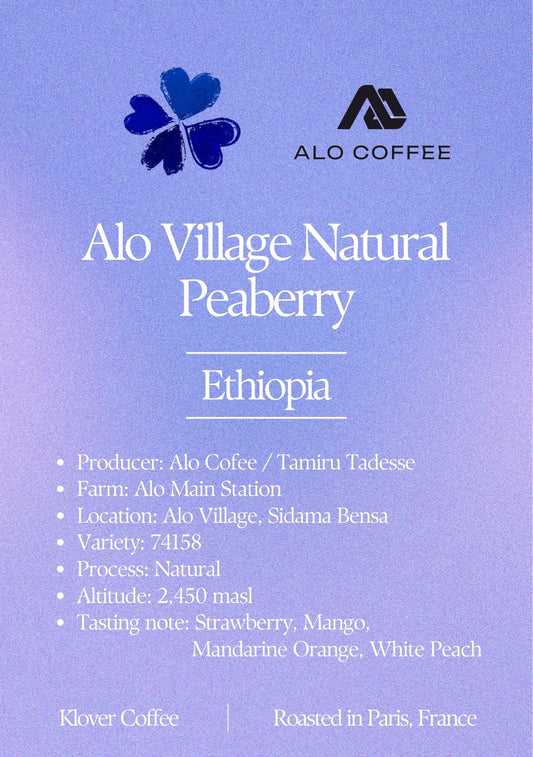 Alo Village natural PB - Ethiopia, Klover Coffee | 100g