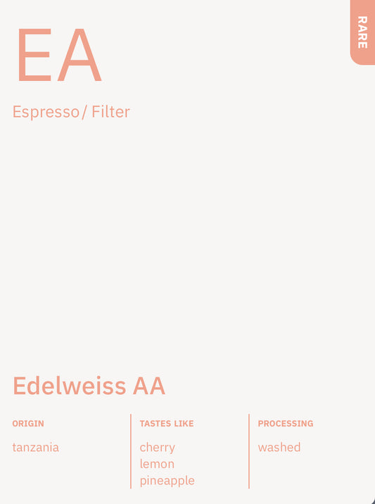 Edelweiss AA - Tanzania, Manhattan Coffee  | 250g