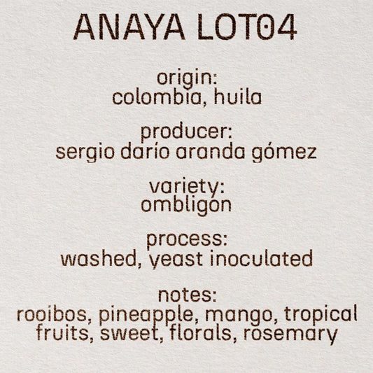 Anya LOT 04 - Ethiopia, Still | 100g