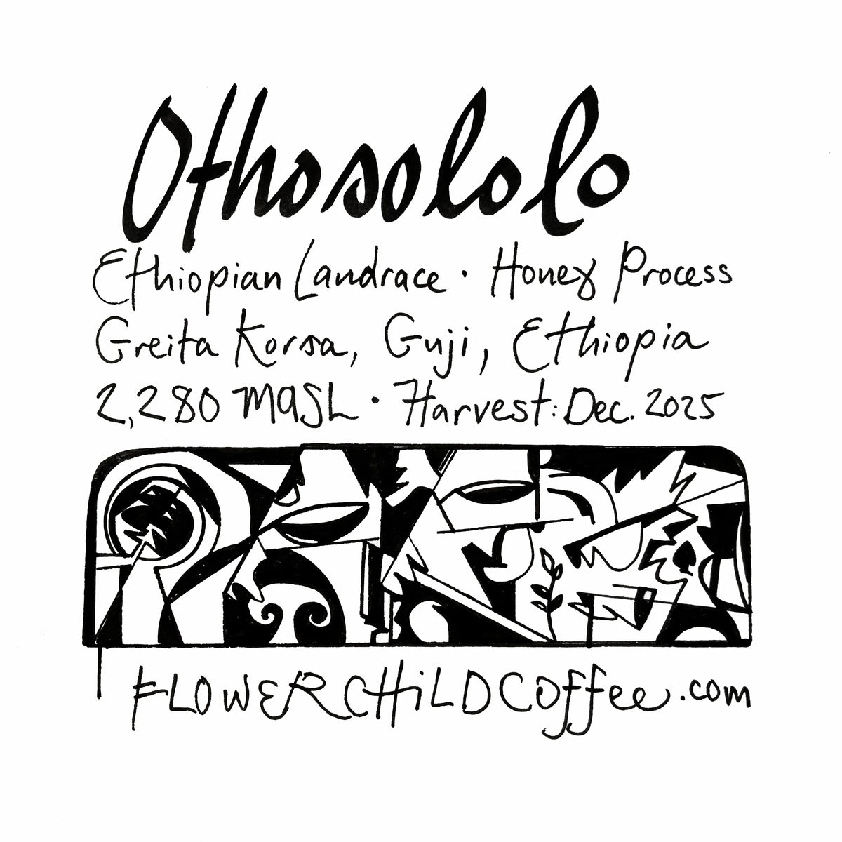 Othosololo honey - Ethiopia, Flower Child | 250g