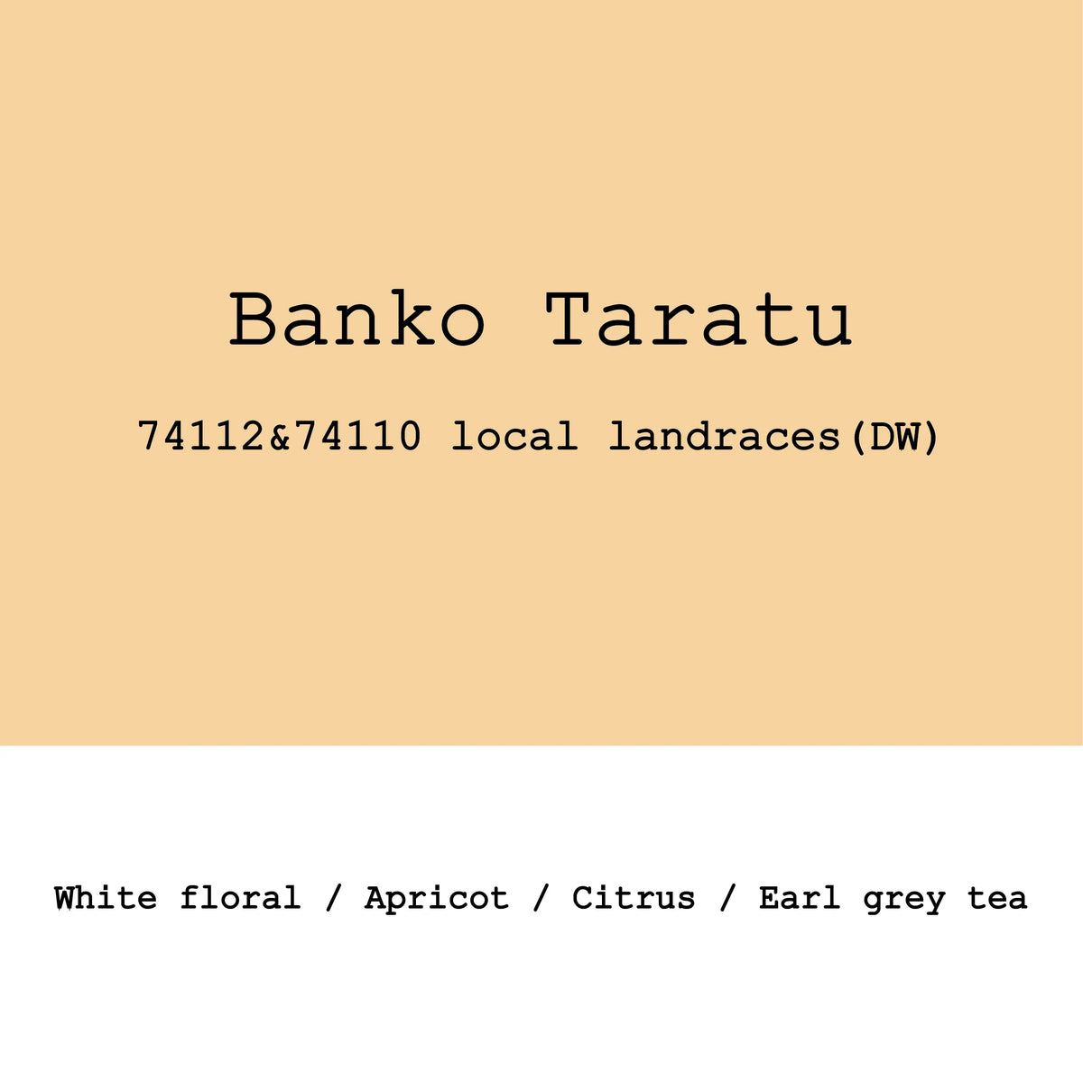 Banko Taratu - Ethiopia, Gout and Co | 250g