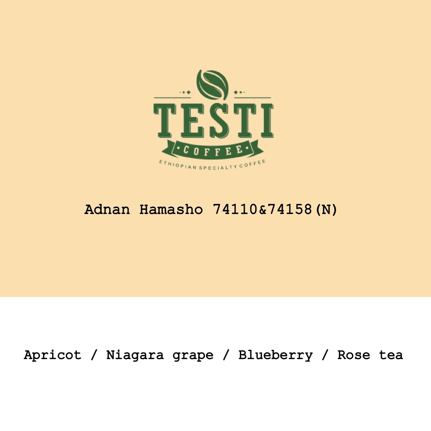 Adnan Hamasho natural - Ethiopia, Gout and Co | 100g