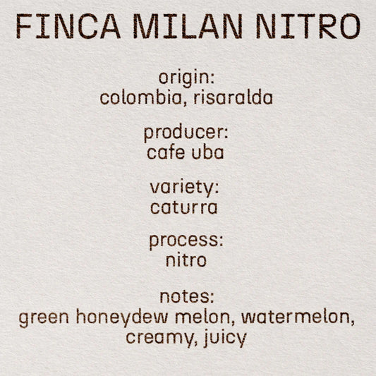 Finca Milan Nitro - Colombia, Still | 200g