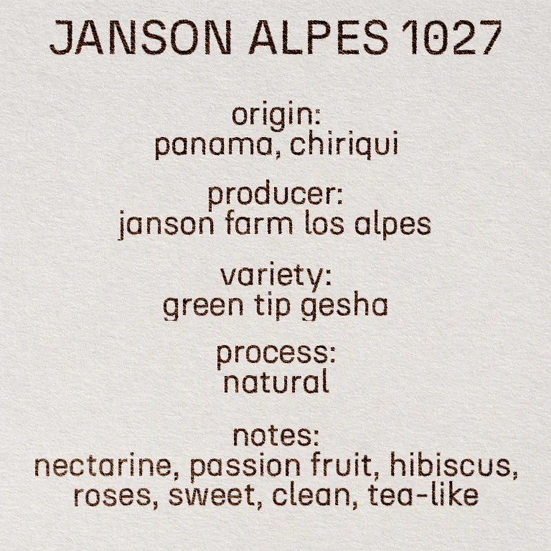 Janson GNA 1027- Panama, Still | 100g