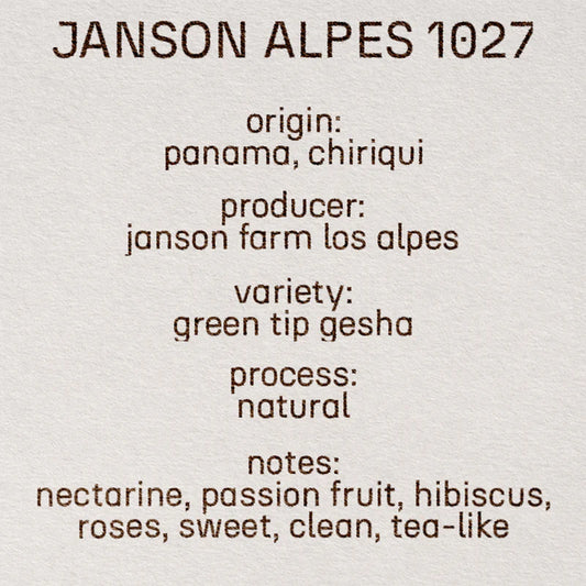 Janson GNA 1027- Panama, Still | 100g