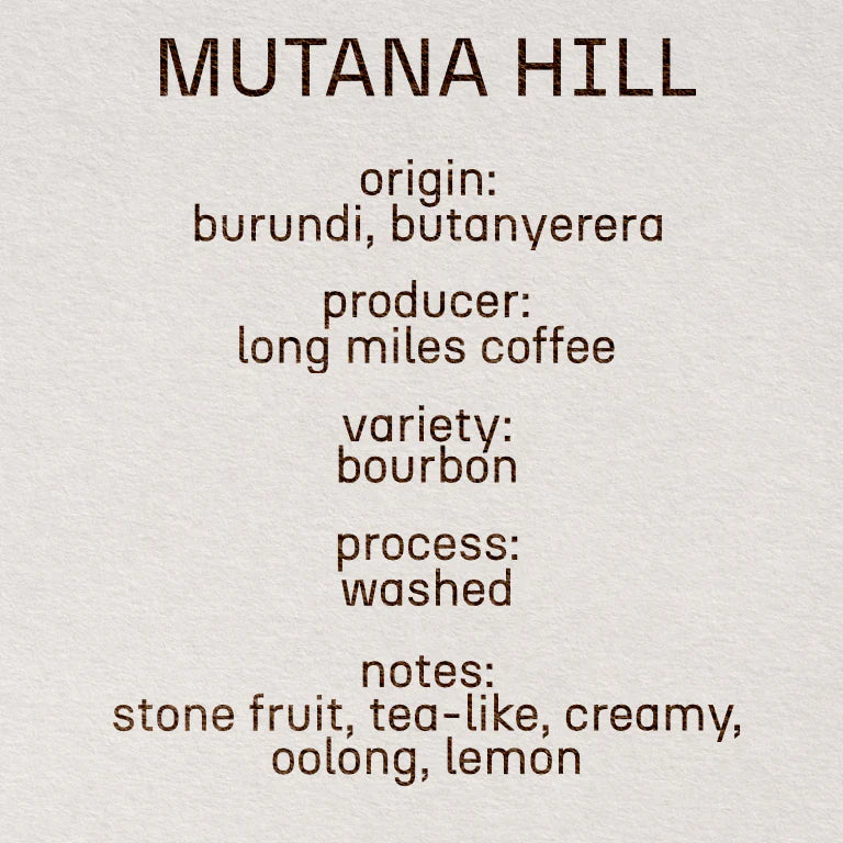 Mutana Hill - Burundi, Still | 200g